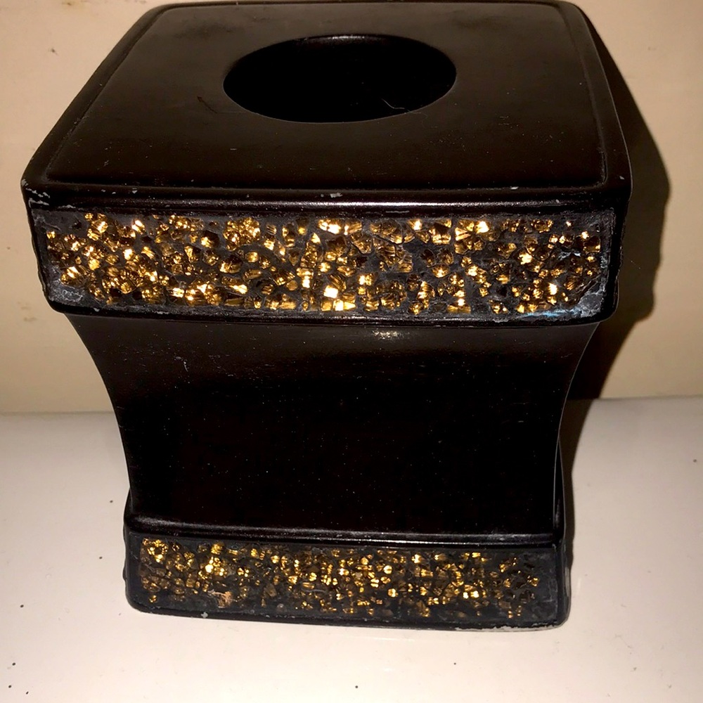 Tissue box. Hand painted